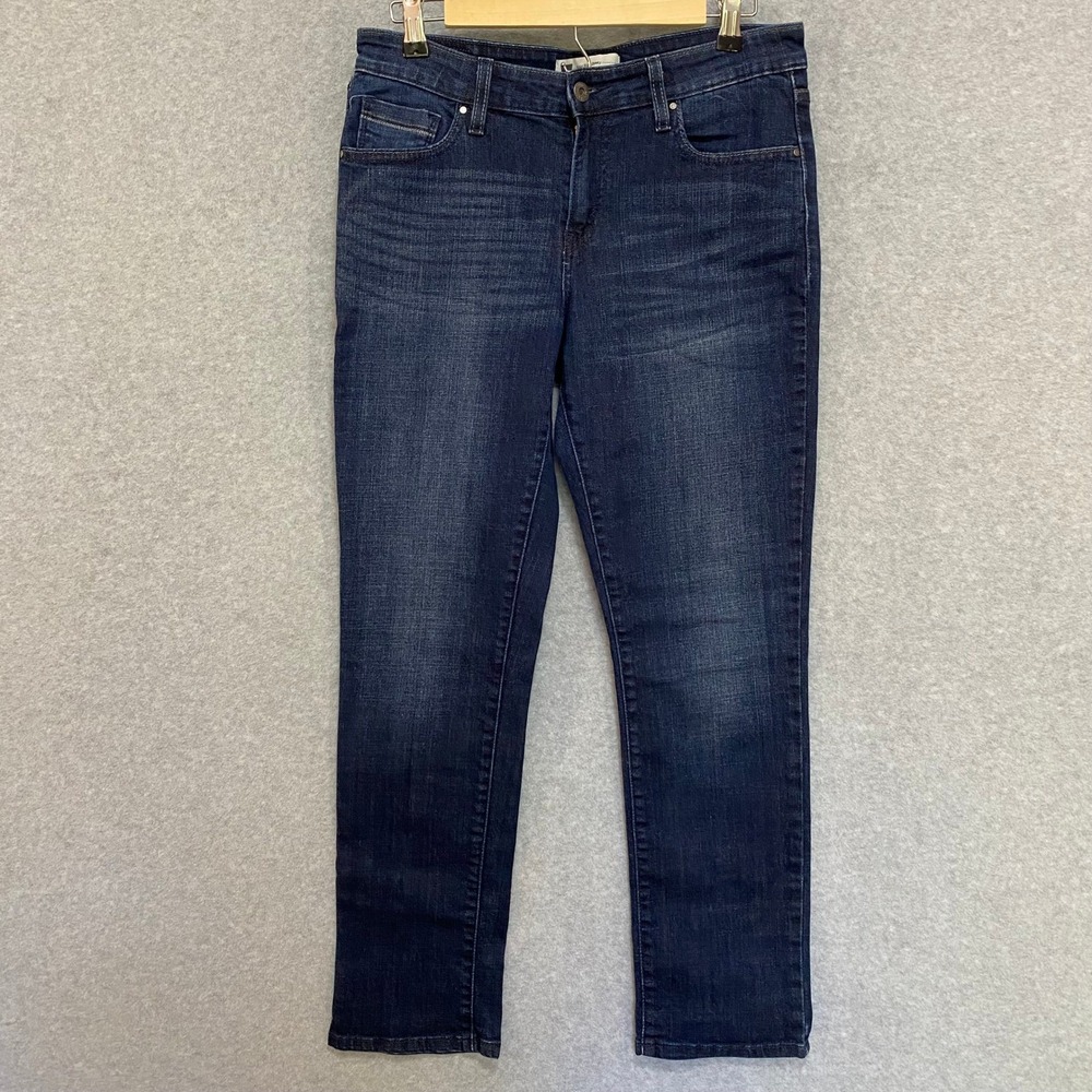LEVI'S Women's Size 8 Mid Rise Skinny Jeans Logo Casual Dark Wash Classic Denim